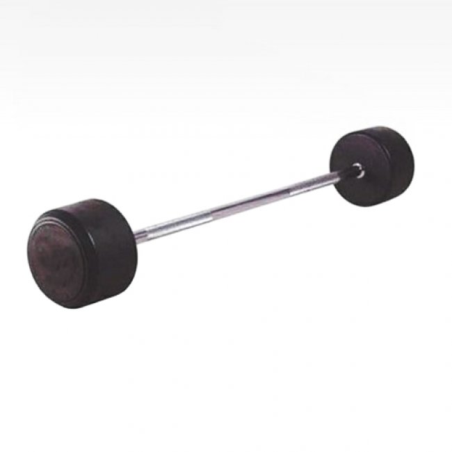Fixed Straight Rubber Barbell